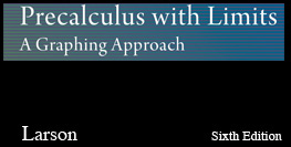 Precalculus with Limits: A Graphing Approach, High School Edition 6e